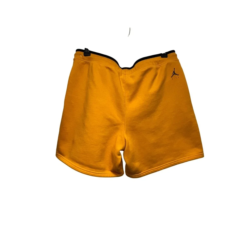 Jordan Jumpman Fleece Shorts Mens XL Gold Black Wavy Stripe DJ0186-738